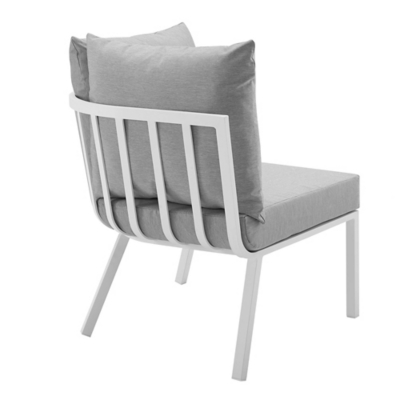 Modway Riverside Outdoor Sofa with Armchair and Coffee Table, , large