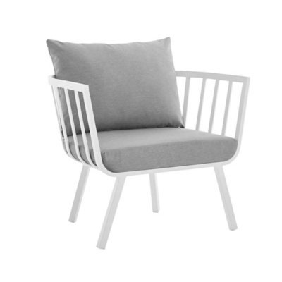Modway Riverside Outdoor Sofa with Armchair and Coffee Table, , large