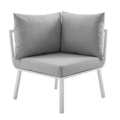 Modway Riverside Outdoor Sofa with Armchair and Coffee Table, , large