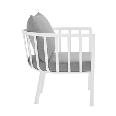 Modway Riverside Outdoor Sofa with Armchair and Coffee Table, , large