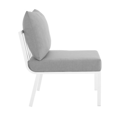 Modway Riverside Outdoor Sofa with Armchair and Coffee Table, , large