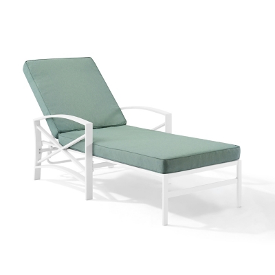 Kaplan Outdoor Metal Chaise Lounge, Mist, large