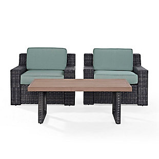 Beaufort 3Pc Outdoor Wicker Chair Set, , large