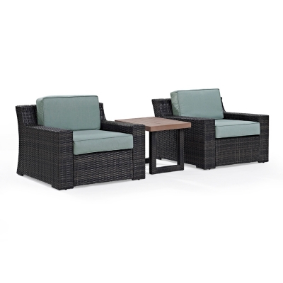Beaufort 3Pc Outdoor Wicker Chair Set, , large
