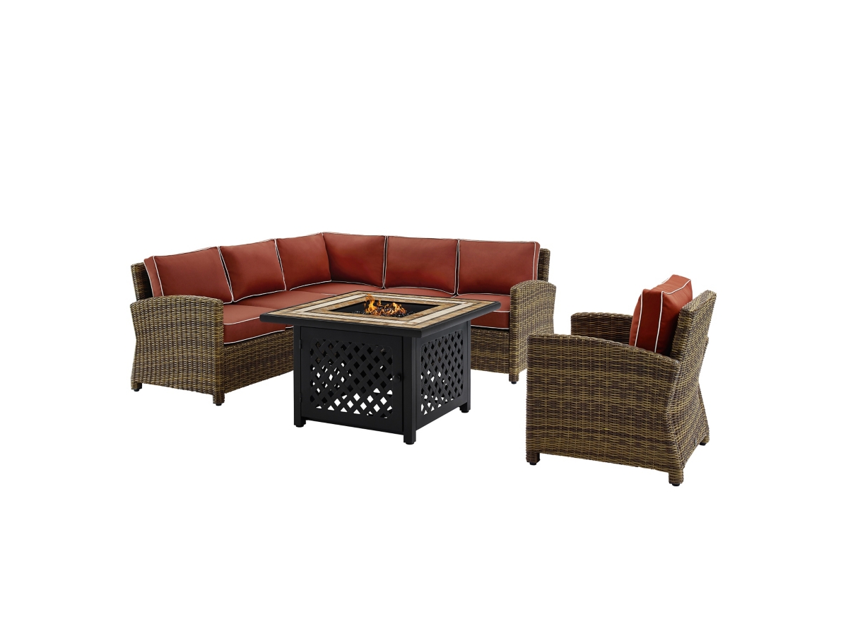 ★PIONEER★AN-X5 FlyingParty★フライング・パーティー★ Bradenton 5 Piece Outdoor Sectional Set with Fire Table | Ashley