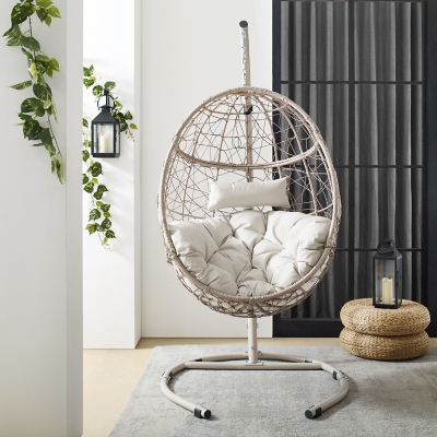 Swinging egg chair online with stand