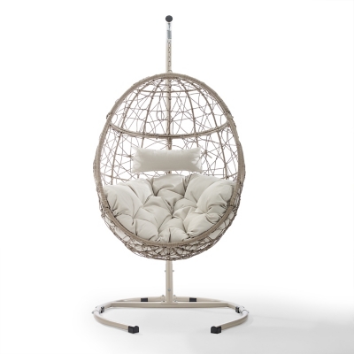 Foster wicker discount swivel egg chair