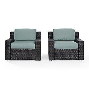 Beaufort 2Pc Outdoor Wicker Chair Set, , large