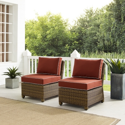 Bradenton Piece Outdoor Wicker Chair Set Ashley