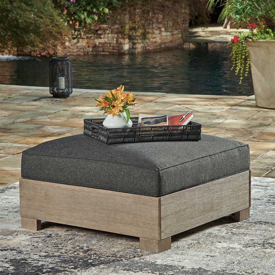 Citrine Park Outdoor Ottoman with Cushion - image 2