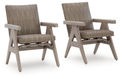 Carisbo Outdoor Rocking Arm Chair (Set of 2), , large