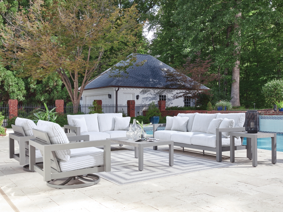 Moonlight View Outdoor Swivel Chair with Cushion | Ashley