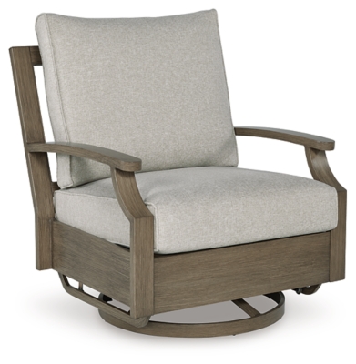 Rainier Ranch Outdoor Swivel Glider Chair with Cushion, , large