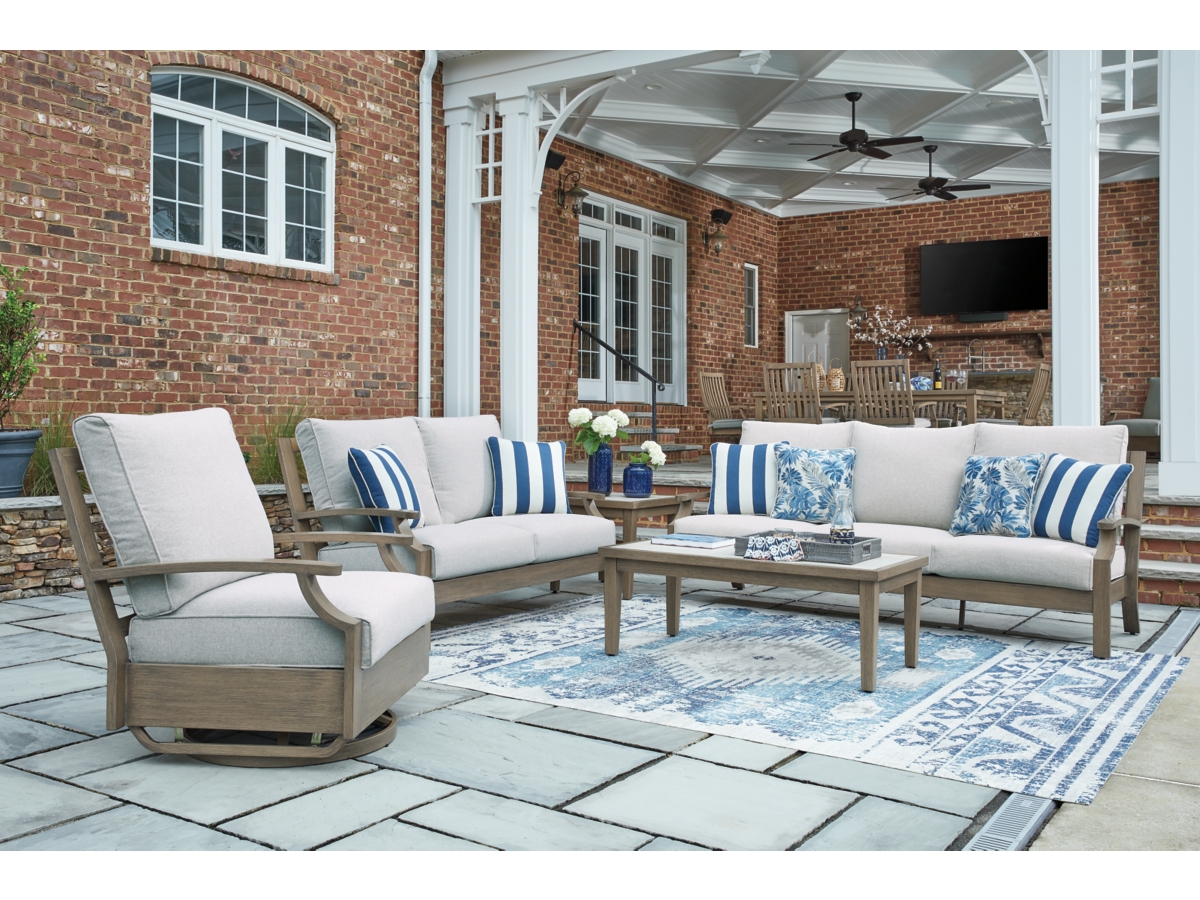 Rainier Ranch Outdoor Sofa with Cushion | Ashley