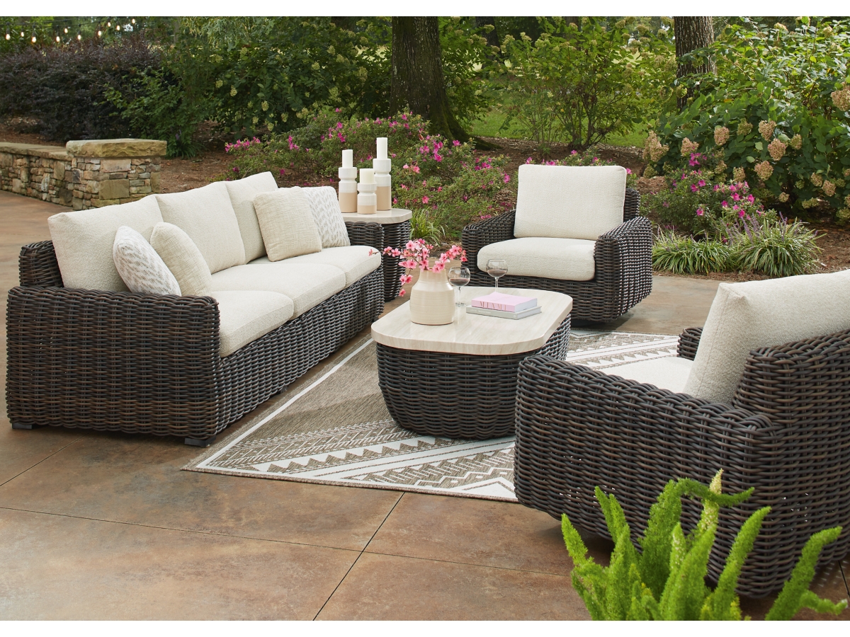 Kimora Outdoor Swivel Lounge Chair | Ashley