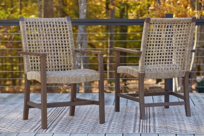 Germalia Outdoor Dining Arm Chair (Set of 2), , rollover
