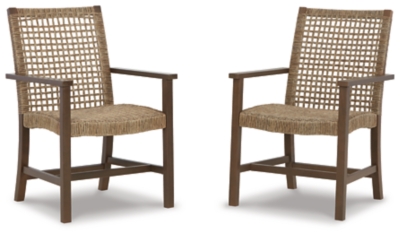 Germalia Outdoor Dining Arm Chair (Set of 2), , large