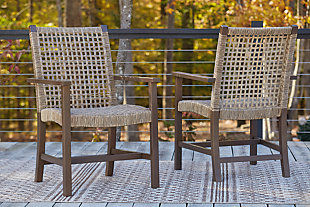 Germalia Outdoor Dining Arm Chair (Set of 2), , rollover