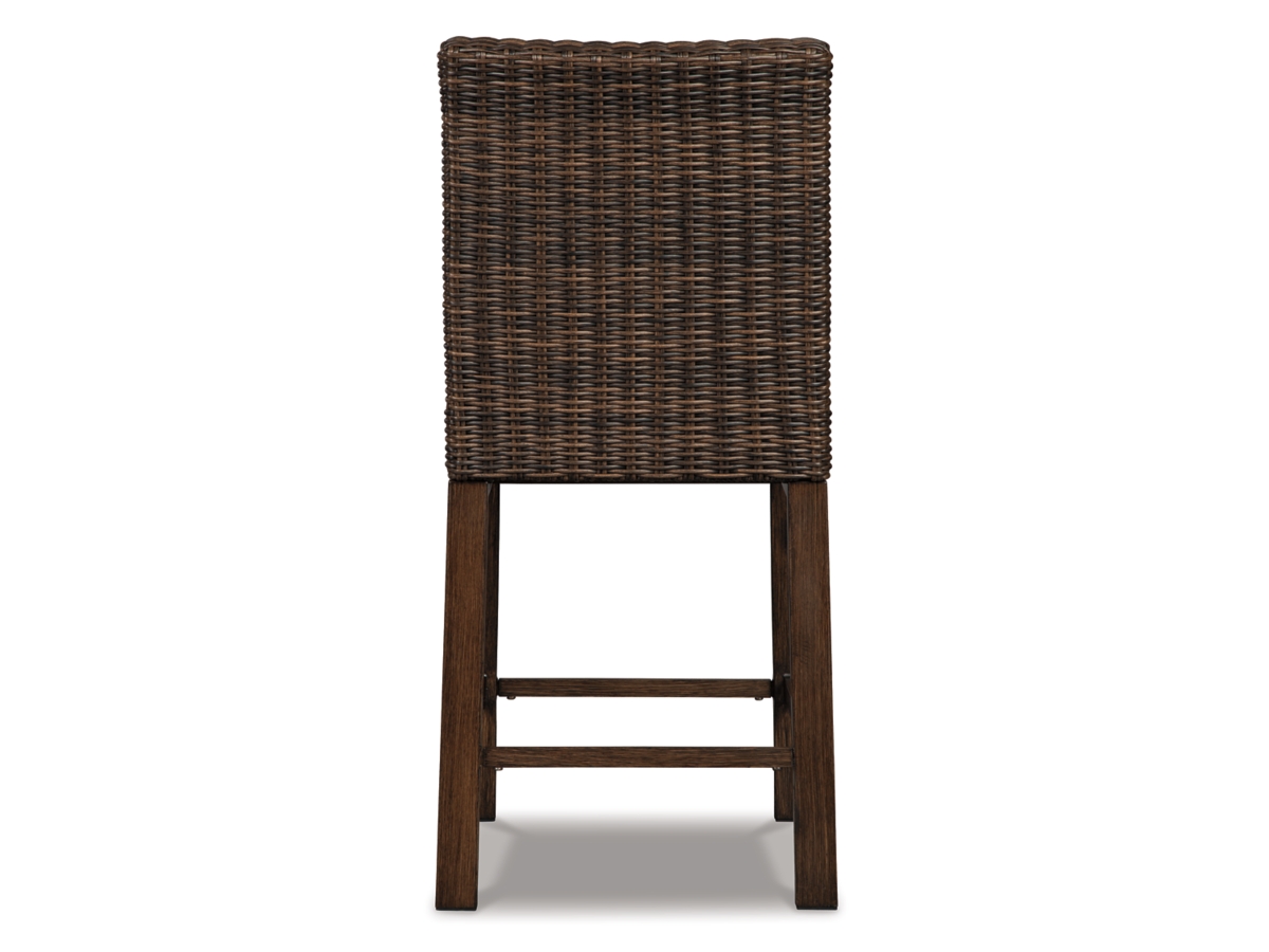 Paradise Trail Outdoor Barstool (set of 2) - Medium Brown