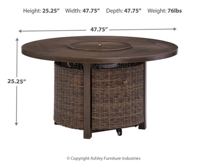 Paradise Trail Fire Pit Table, , large