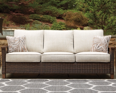 P750-838 Paradise Trail Outdoor Sofa, Medium Brown sku P750-838