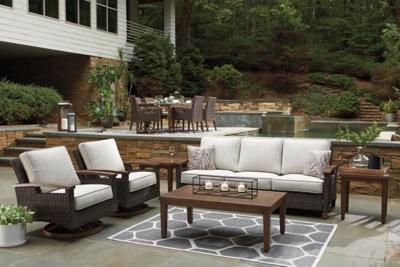 Paradise Trail 5 Piece Outdoor Conversation Set Ashley Furniture