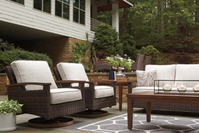 Paradise Trail 5 Piece Outdoor Conversation Set Ashley Furniture