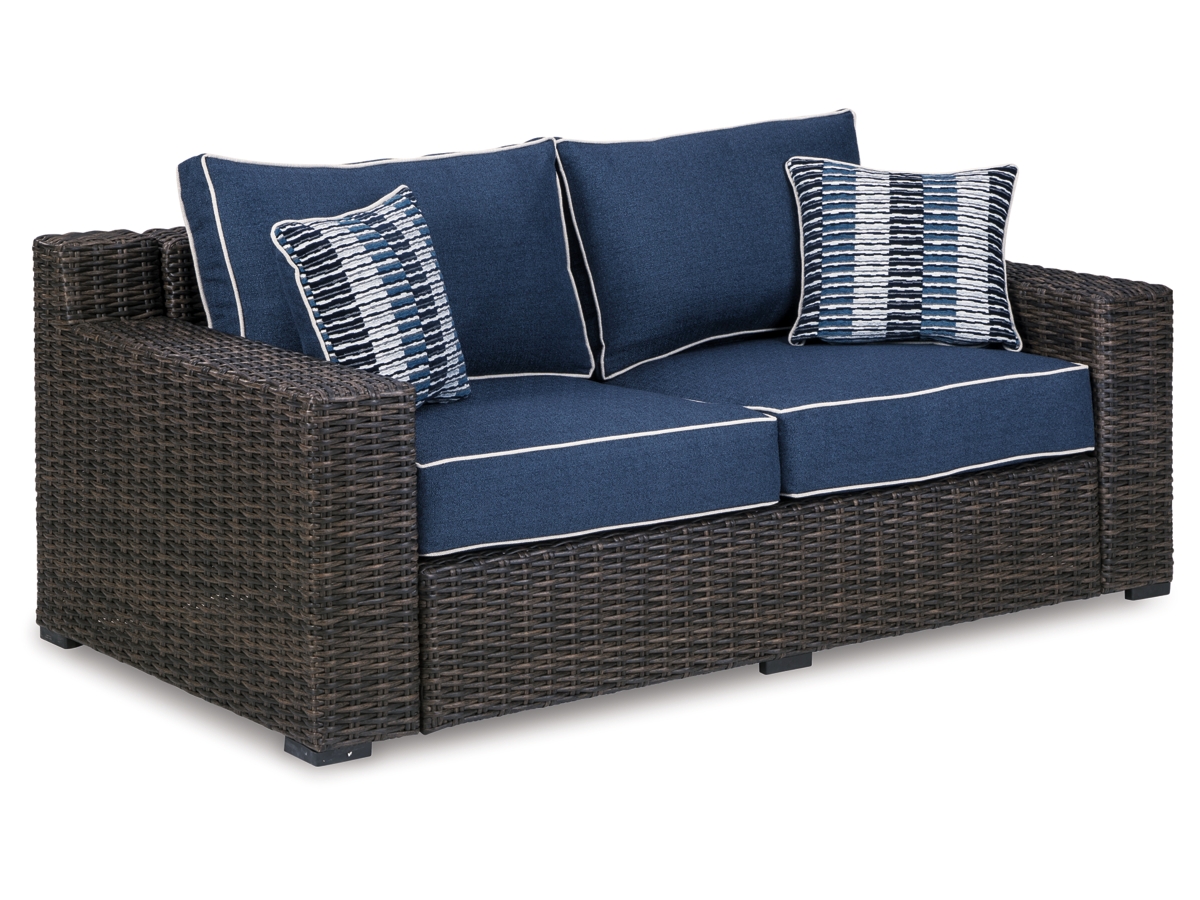 Grasson lane outdoor sofa loveseat and ottoman discount