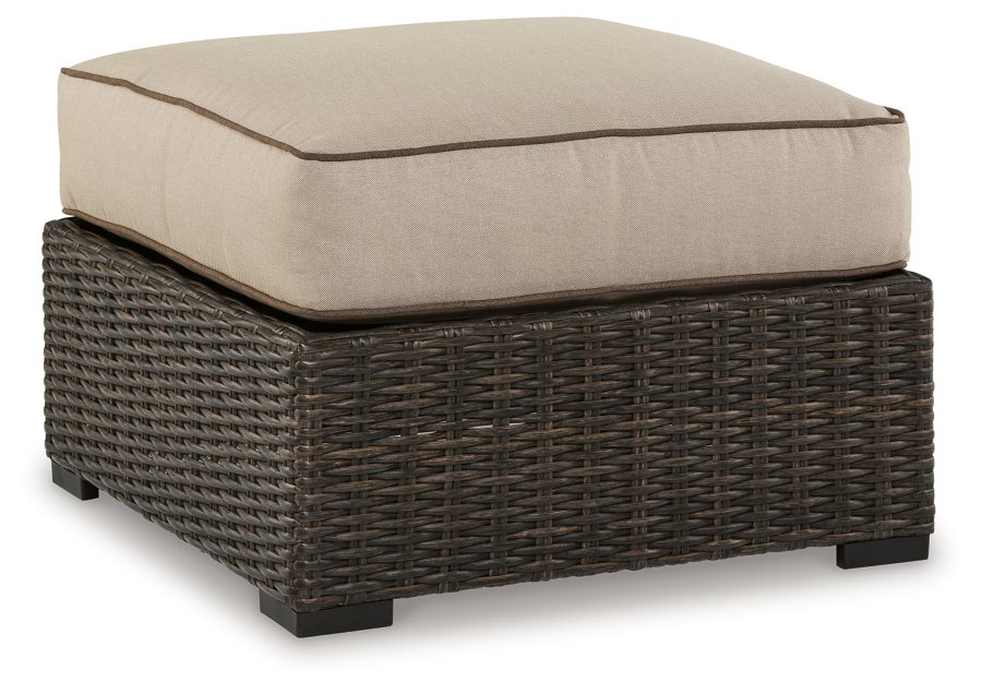 Coastline Bay Outdoor Ottoman with Cushion - image 1