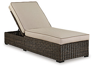 Coastline Bay Outdoor Chaise Lounge with Cushion, , large