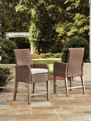 Beachcroft Bar Stool with Cushion (Set of 2)