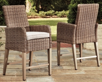 Picture of Beachcroft Bar Stool with Cushion (Set of 2)
