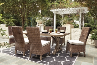 Beachcroft Outdoor Dining Table and 6 Chairs, , rollover