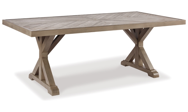 Beachcroft Outdoor Dining Table with Umbrella Option