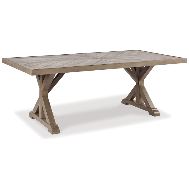 Beachcroft Outdoor Dining Table with Umbrella Option