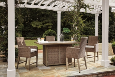 Beachcroft outdoor dining table deals and 4 chairs and bench