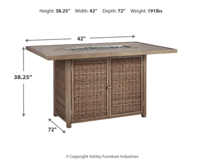 Beachcroft outdoor bar table deals with fire pit