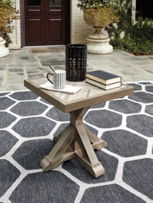 Beachcroft Outdoor End Table, Beige