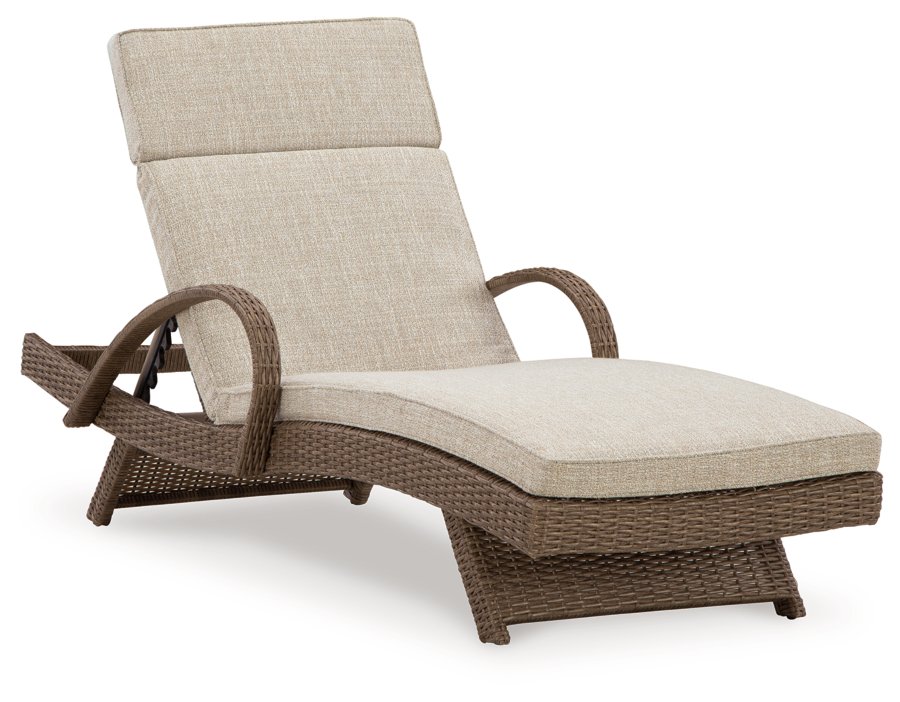 Beachcroft Outdoor Chaise Lounge with Cushion - image 1