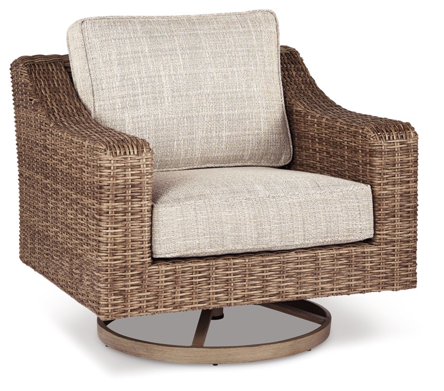 Sofá seccional de exterior Beachcroft de 4 piezas, 2 sillones, sillón reclinable y banco - image 9
