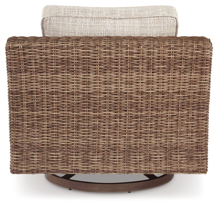 Sofá seccional de exterior Beachcroft de 4 piezas, 2 sillones, sillón reclinable y banco - image 11