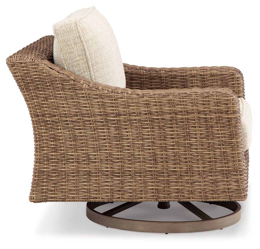 Sofá seccional de exterior Beachcroft de 4 piezas, 2 sillones, sillón reclinable y banco - image 10