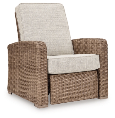 Beachcroft Outdoor Recliner, Beige, large