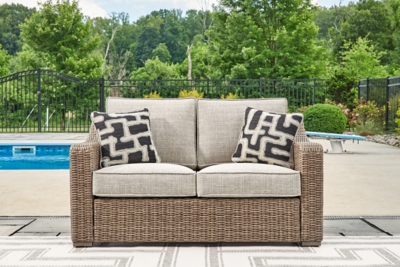 Beachcroft Outdoor Loveseat with Cushion, , rollover