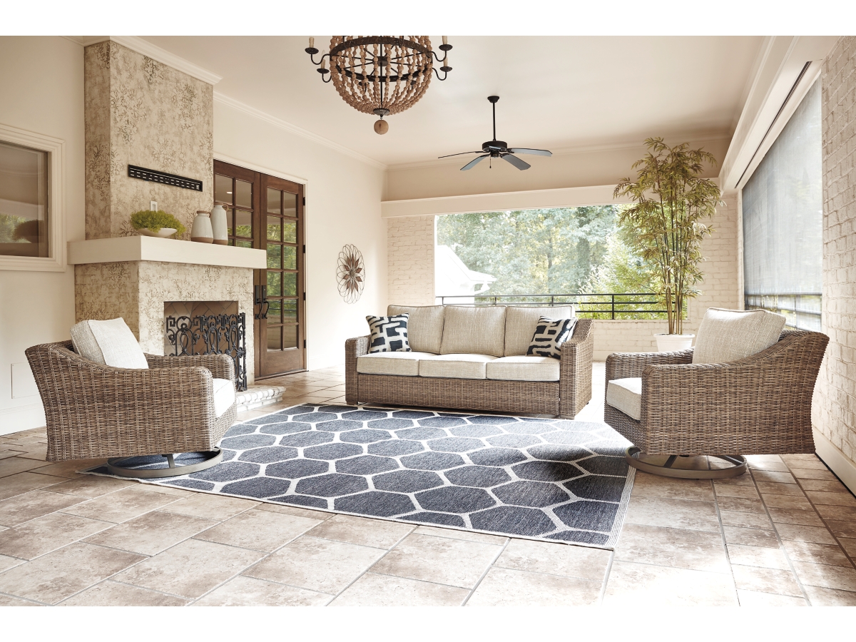 Beachcroft Outdoor Sofa with Lounge Chairs