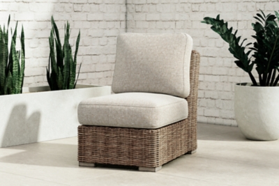 Beachcroft Outdoor Armless Chair, Beige