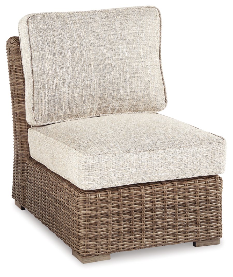 Sofá seccional de exterior Beachcroft de 4 piezas, 2 sillones, sillón reclinable y banco - image 13