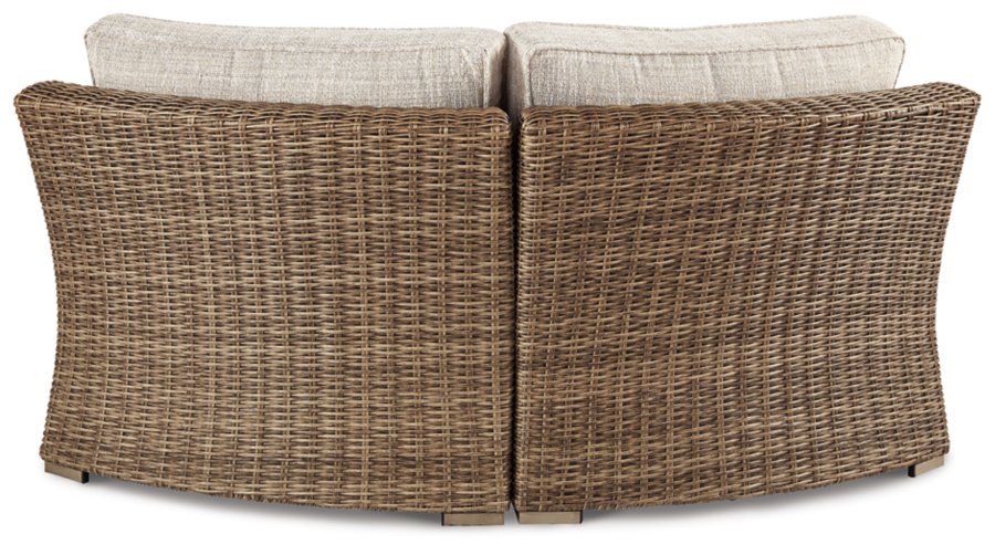Sofá seccional de exterior Beachcroft de 4 piezas, 2 sillones, sillón reclinable y banco - image 17