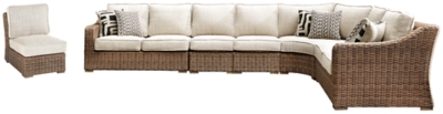 APG-P791-6P Beachcroft 6-Piece Outdoor Sectional, Beige sku APG-P791-6P