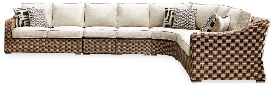 Beachcroft 5-Piece Outdoor Sectional with Coffee Table and 2 End Tables - image 5